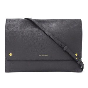 Burberry Women's Shoulder Bag/Wallet in Gray Leather
